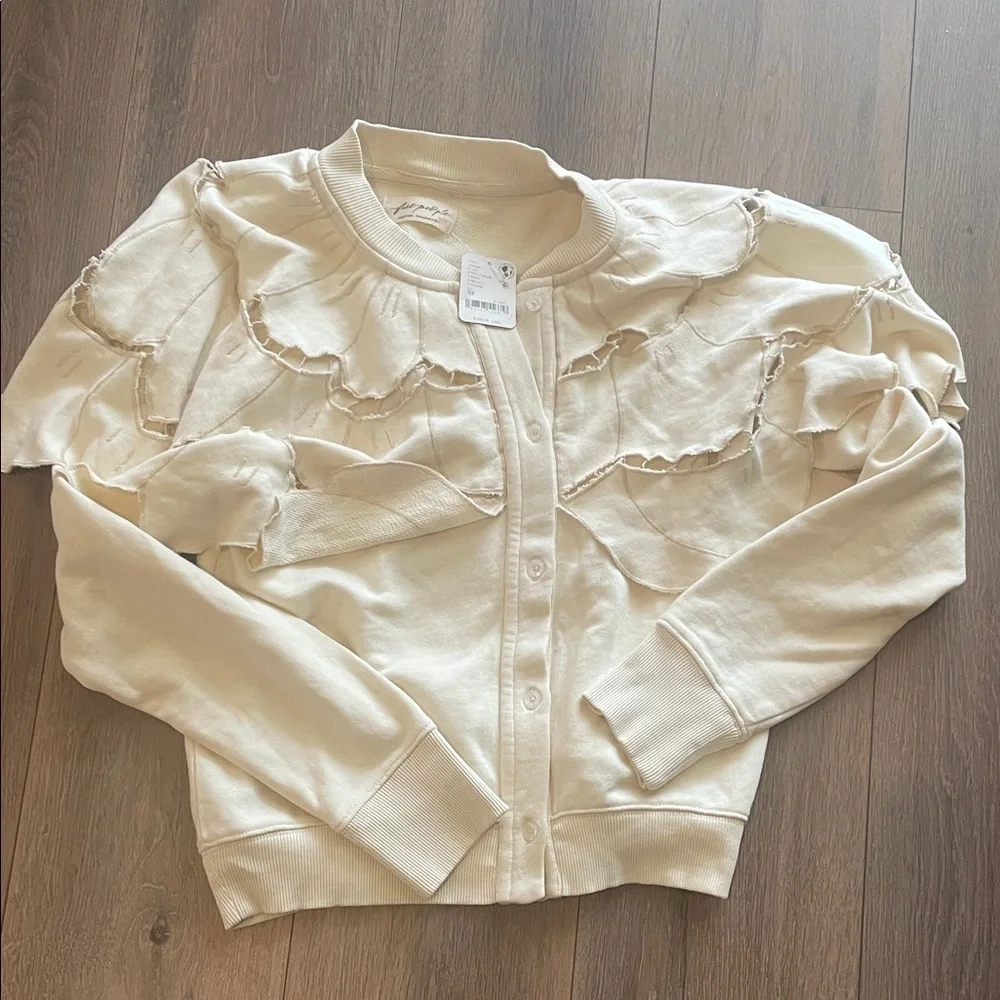 Free People Flutterscape Cardigan Sweatshirt